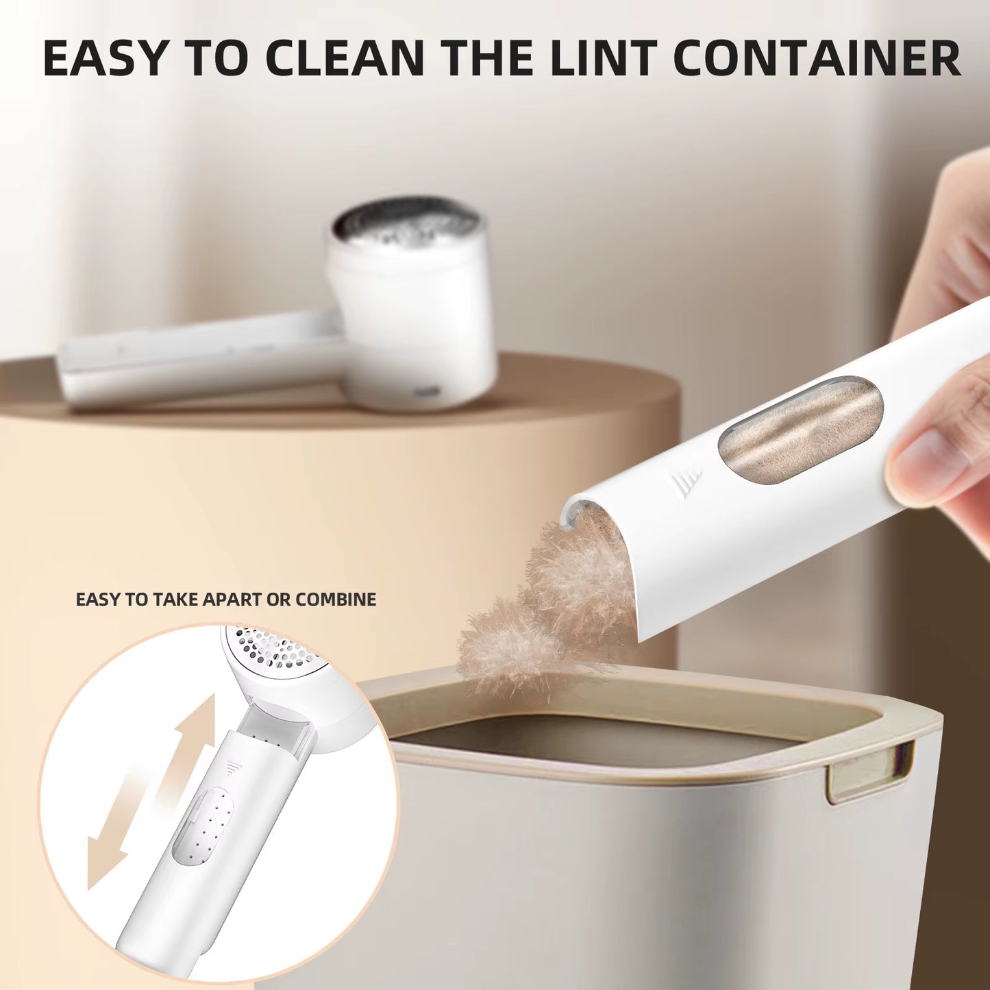 Electric Hair Ball Trimmer Household Clothes Shaver Rechargeable Portable LED Display Lint Remover for Clothing High-Capacity
