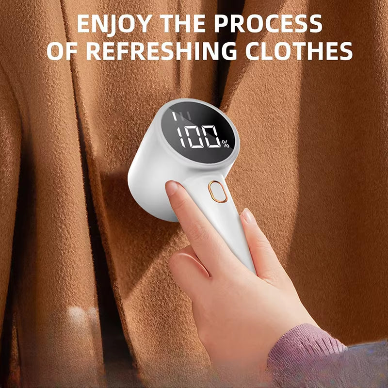 Electric Hair Ball Trimmer Household Clothes Shaver Rechargeable Portable LED Display Lint Remover for Clothing High-Capacity